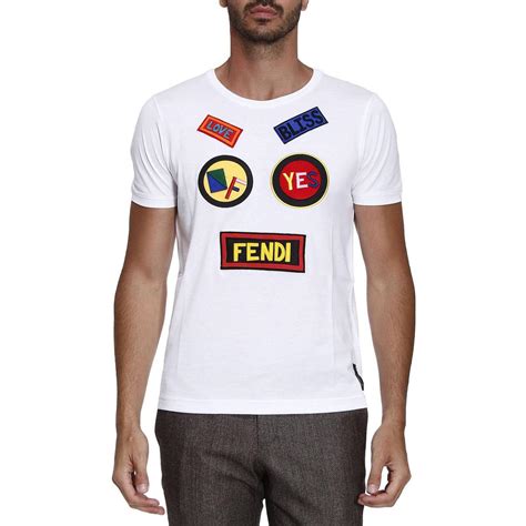 fendi white t shirt mens|fendi graphic tees.